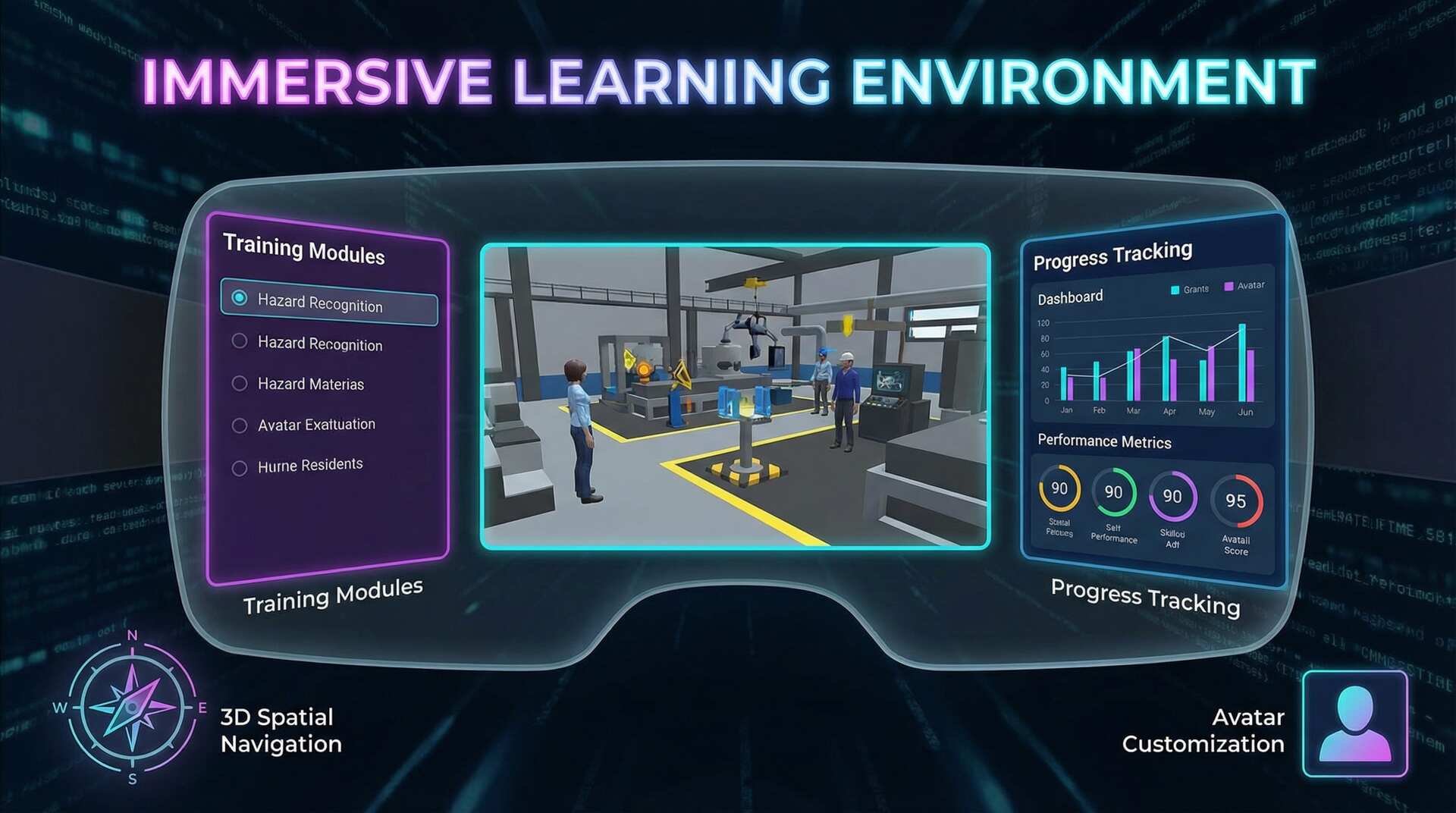 Immersive Learning Environment for VR Training